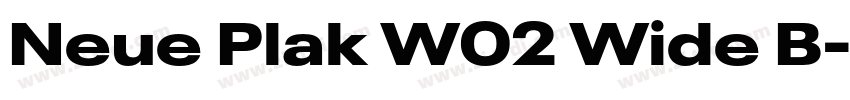 Neue Plak W02 Wide B字体转换 Neue Plak W02 Wide B字体转换
